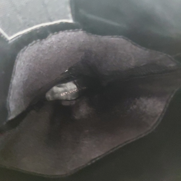 Arturo Chiang Black Leather Tall Boots Knee High Low Heel - Picture 15 of 16